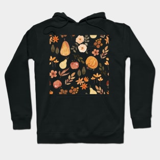 Autumn Fruits and Flowers Hoodie